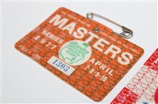 1977 & 1981 Masters Tournament SERIES Badges #1303 & #12426 - Tom Watson Winner