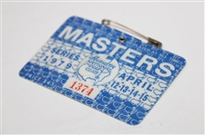 1979 Masters Tournament SERIES Badge #1374 - Fuzzy Zoeller Winner