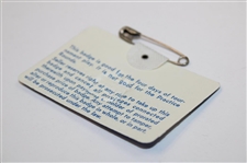1979 Masters Tournament SERIES Badge #1374 - Fuzzy Zoeller Winner