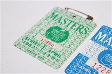 1982 & 1983 Masters Tournament SERIES Badges #12065 & #12281 - Seve & Stadler Winners