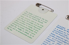1982 & 1983 Masters Tournament SERIES Badges #12065 & #12281 - Seve & Stadler Winners