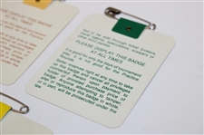 1987, 1988 & 1990 Masters Tournament SERIES Badges - Mize, Lyle & Faldo Winner