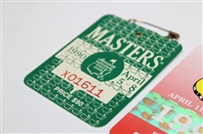 1990 & 1996 Masters Tournament SERIES Badges #X01611 & #X01974 - Nick Faldo Winner