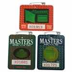 1991, 1992 & 1993 Masters Tournament SERIES Badges