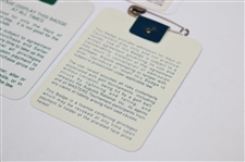 1991, 1992 & 1993 Masters Tournament SERIES Badges