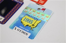1993, 1994 & 1995 Masters Tournament SERIES Badges