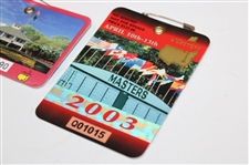 1998 & 2003 Masters Tournament SERIES Badges