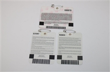 2001, 2002 & 2005 Masters Tournament SERIES Badges - Tiger Woods Winner
