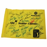 Chi Chi, Trevino, Floyd, Zoeller, Crenshaw & Others Signed SBC Senior Classic Yellow Flag JSA ALOA