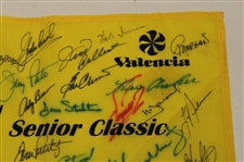 Chi Chi, Trevino, Floyd, Zoeller, Crenshaw & Others Signed SBC Senior Classic Yellow Flag JSA ALOA