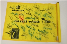 Chi Chi, Trevino, Floyd, Zoeller, Crenshaw & Others Signed SBC Senior Classic Yellow Flag JSA ALOA
