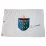 Chi Chi Rodriguez Signed World Golf Hall of Fame Embroidered Flag JSA ALOA