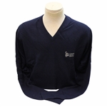 Chi Chi Rodriguezs Personal Peter Scott Navy Blue Cashmere Sweater w/Sponsor 