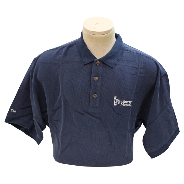 Chi Chi Rodriguezs Personal Eagle Dry Goods Co. Signature Series Navy Blue Polo w/Sponsor - M