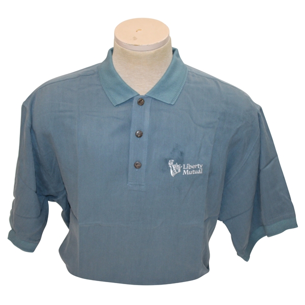 Chi Chi Rodriguezs Personal Eagle Dry Goods Co. Signature Series Blue Polo w/Sponsor - M
