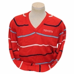 Chi Chi Rodriguezs Personal Red Striped Jack Nicklaus Signature Sweater - M