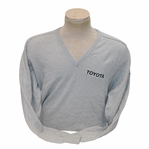 Chi Chi Rodriguezs Personal Pringle Gray Cashmere Sweater w/Sponsor 