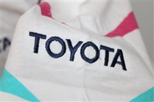 Chi Chi Rodriguez's Personal Antigua White, Green, Pink & Navy Polo w/Sponsor - M