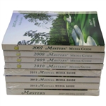 Eight (8) Masters Tournament Official Media Guide Books - 2007-2013 & 2019