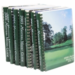 Seven (7) Masters Tournament Official Media Guide Books - 2000-2006