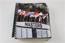 Seven (7) Masters Tournament Official Media Guide Books - 2000-2006