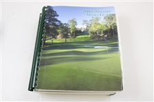 Seven (7) Masters Tournament Official Media Guide Books - 2000-2006