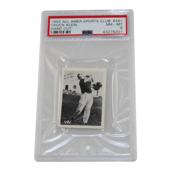 1955 All America Sports Club Hand Cut #491 Chuck Klein - PSA 8 #43278201