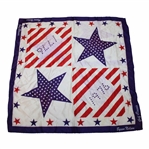 Chi Chi Rodriguezs 1976 Byron Nelson Golf Classic Red, White & Blue Handkerchief