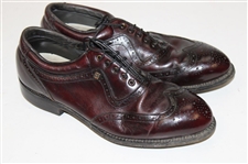 Chi Chi Rodriguez's Personal Classics By FootJoy Brown Golf Shoes w/Blue Shoe Bags