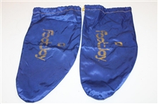 Chi Chi Rodriguez's Personal Classics By FootJoy Brown Golf Shoes w/Blue Shoe Bags