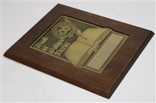 Chi Chi Rodriguez's Personal 1992 Book Of Golden Deeds Plaque