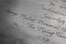 Chi Chi Rodriguez's Personal 1990 George Maloof Memorial Golf Tournament Nambe Tray