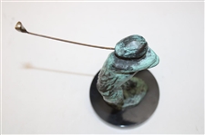 Chi Chi Rodriguez's Personal Unmarked Post-Swing Follow Through Golfer Statue