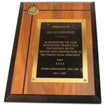 Four (4) Chi Chi Plaques/Awards - NFL Classic, Lexus Challenge & more