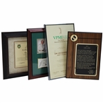 Four (4) Chi Chi Plaques/Awards - Liberty Mutual, Van Patrick Memorial & more