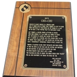 Four (4) Chi Chi Plaques/Awards - Liberty Mutual, Van Patrick Memorial & more
