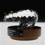 Chi Chi Rodriguez's 1990 Chi Chi and The Bear 'Kids Klassic Glass Bear Trophy