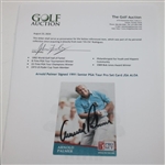 Arnold Palmer Signed 1991 Senior PGA Tour Pro Set Card JSA ALOA