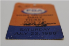 Al Geiberger Signed 1966 PGA Championship at Firestone Saturday Ticket #31150 JSA ALOA