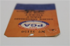 Al Geiberger Signed 1966 PGA Championship at Firestone Saturday Ticket #31150 JSA ALOA