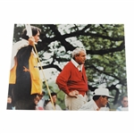 Arnold Palmer & Dave Hill Signed Line Up a Putt 11x14 Oversize Photo JSA ALOA