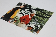 Arnold Palmer & Dave Hill Signed Line Up a Putt 11x14 Oversize Photo JSA ALOA