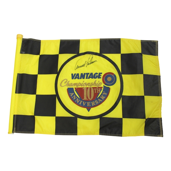 Arnold Palmer Signed Vantage Championship Course Flown Flag JSA ALOA