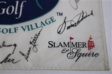Big 3' Plus others Multi-Signed Liberty Mutual Legends of Golf Flag JSA ALOA