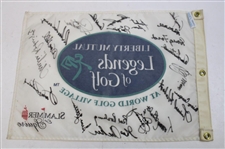 Big 3' Plus others Multi-Signed Liberty Mutual Legends of Golf Flag JSA ALOA