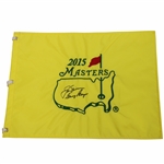 Jack Nicklaus & Gary Player Signed 2015 Masters Embroidered Flag JSA ALOA