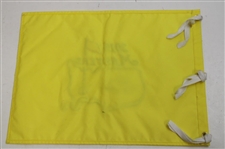 Jack Nicklaus & Gary Player Signed 2015 Masters Embroidered Flag JSA ALOA