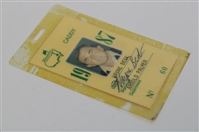 1987 Masters Tournament Caddy Badge #60 Issued to Wayne Beck - Arnold Palmer