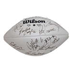 Palmer & Golf Legends w/HoF Football Players Signed Cadillac NFL Classic Football JSA ALOA