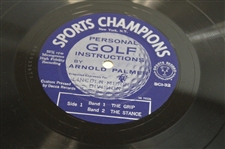 Arnold Palmer Signed 1962 'Arnold Palmer Personal Golf Instructions' Vinyl Record Album JSA ALOA